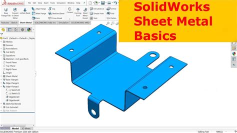 sheet metal feature solidworks|sheet metal drawing in solidworks.